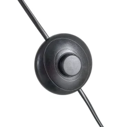 Lámpara de Suelo en Metal Cromado con Base de Mármol 615778