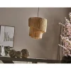 Lámpara de Techo 37 cm en Rafia Natural y Metal MIDWAY 12-402