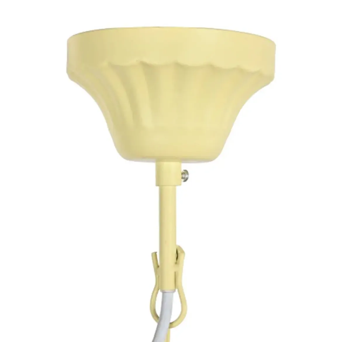 Lámpara de Techo Color Amarillo con Estructura Metal y bolas de MDF LA-203522