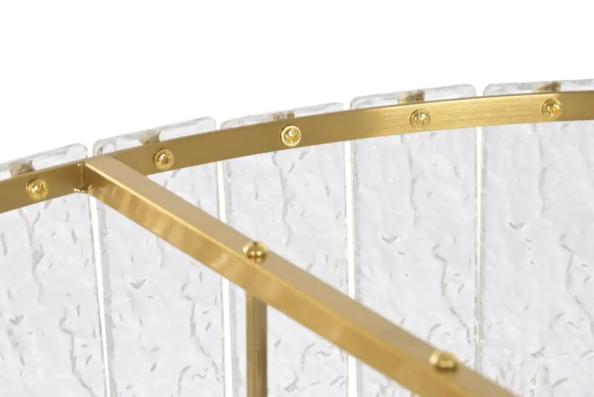 Lámpara de Techo Cristal Y Metal Transparente LA-226301