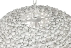 Lámpara de Techo Hierro Y Madera Blanco LA-213685