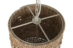 Lámpara de Techo Madera Y Hierro Natural LA-213686