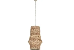 Lámpara de Techo Madera Y Hierro Natural LA-213686