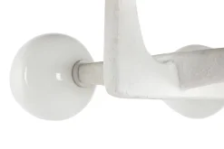 Lámpara de Techo Metal Y Cristal Bola Blanco LA-217687