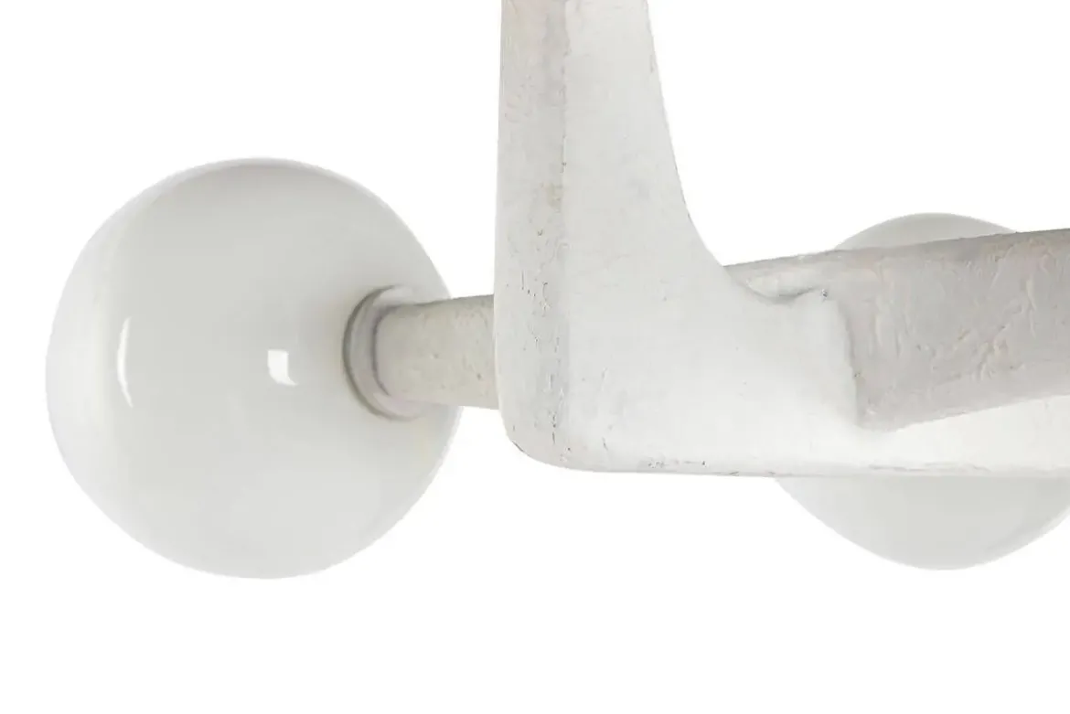 Lámpara de Techo Metal Y Cristal Bola Blanco LA-217687