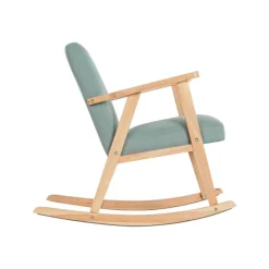 Mecedora de Madera de Haya Tapizado en Poliéster MB-206410