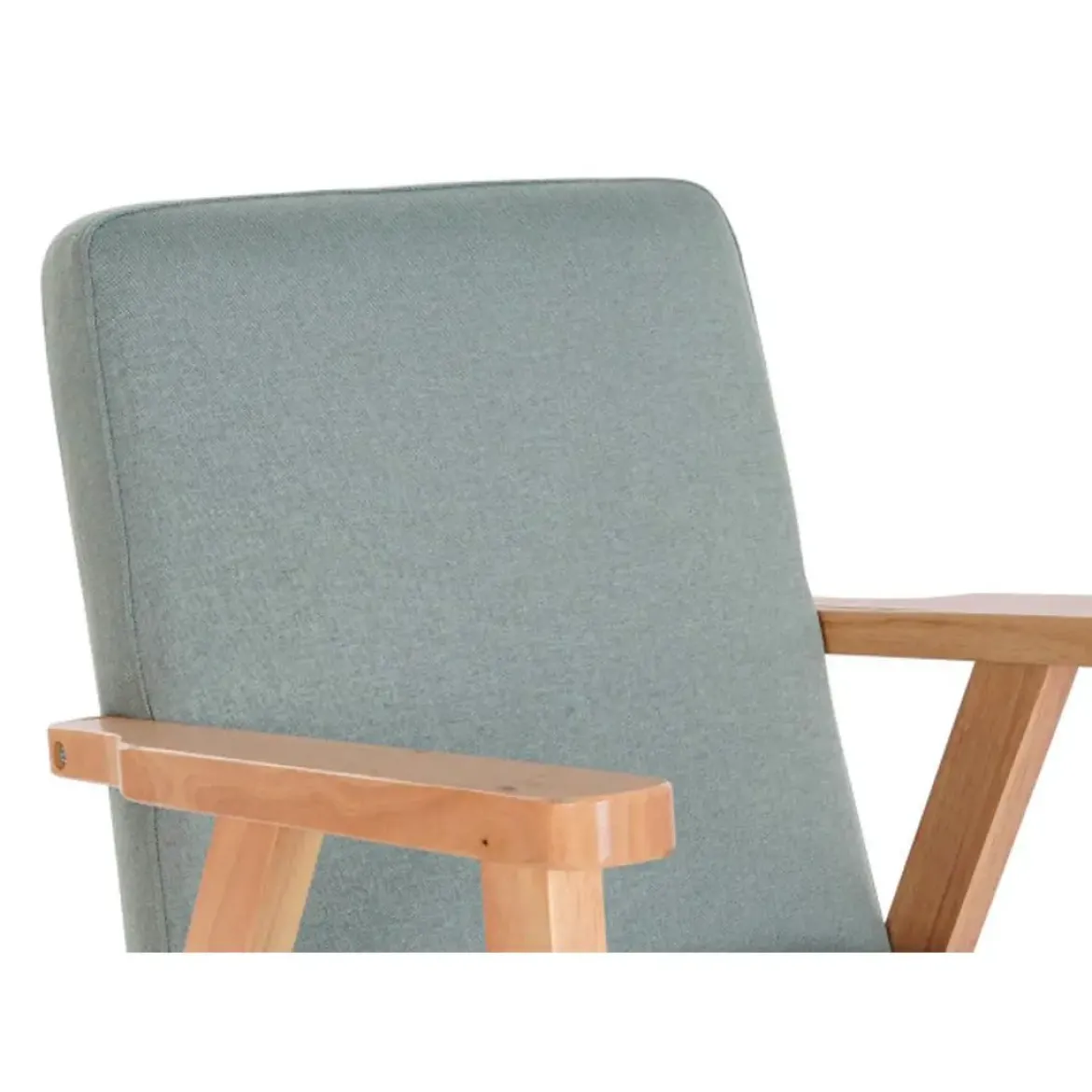 Mecedora de Madera de Haya Tapizado en Poliéster MB-206410