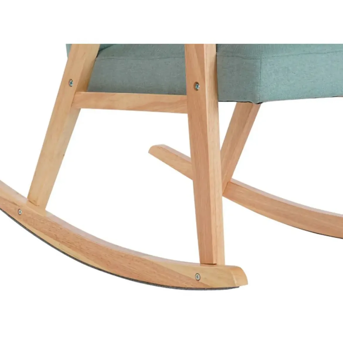 Mecedora de Madera de Haya Tapizado en Poliéster MB-206410