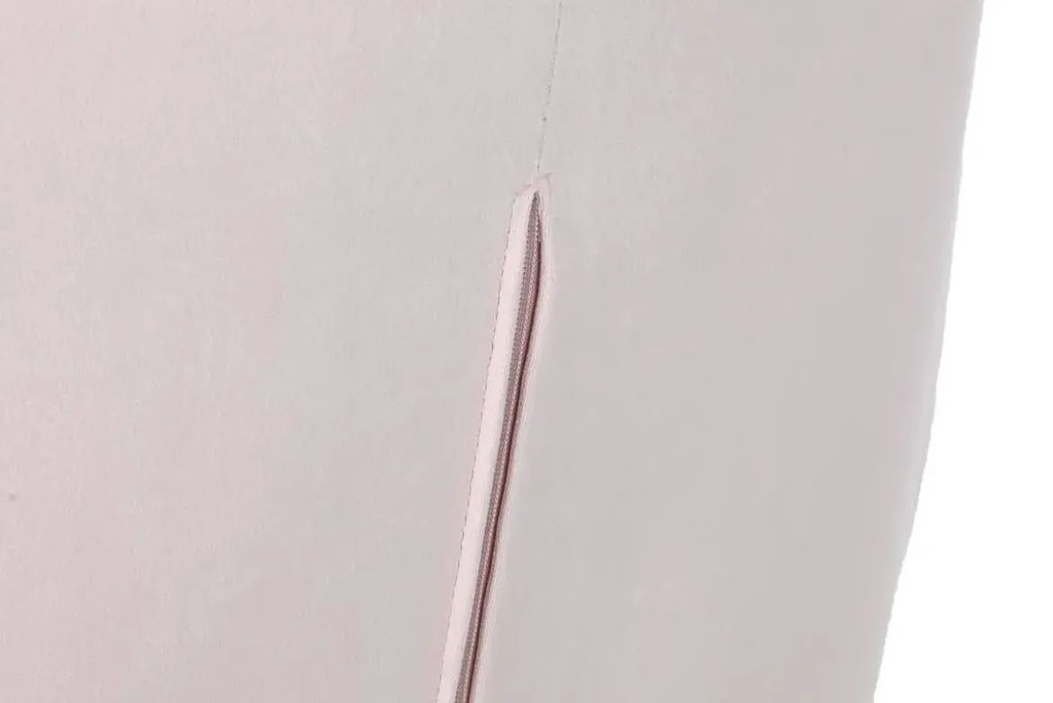 Mecedora Metal‑Poliéster Terciopelo Rosa MB-211337