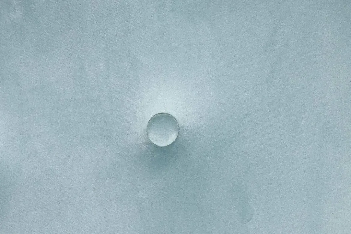 Mecedora Metal‑Poliéster Terciopelo Azul MB-211338