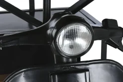 Mesa Alta Industrial de Hierro y Madera de Mango Moto Negro MB-211334
