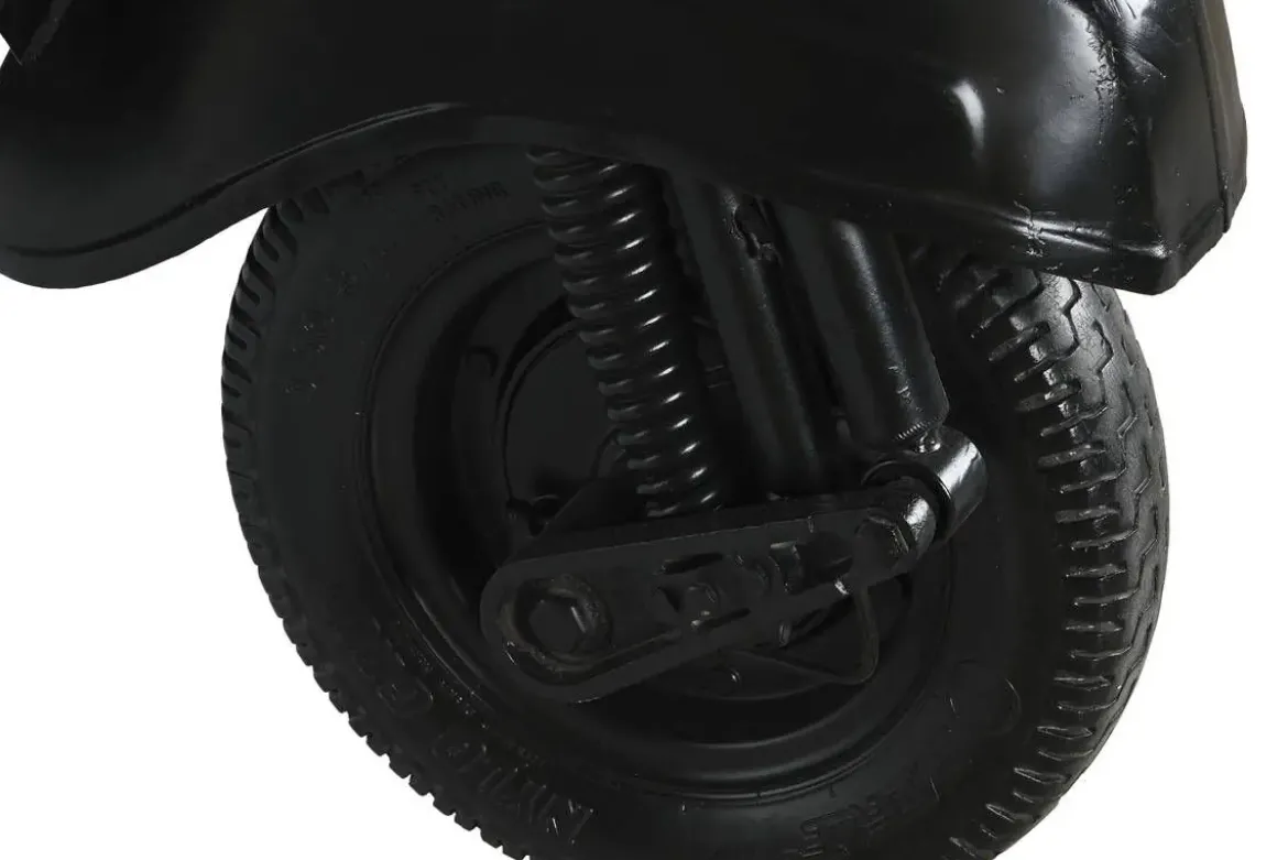 Mesa Alta Industrial de Hierro y Madera de Mango Moto Negro MB-211334