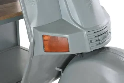 Mesa Alta Industrial de Hierro y Madera de Mango Moto Verde Menta MB-200498