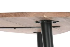 Mesa Auxiliar de Acacia y Metal Natural MB-207414