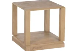 Mesa Auxiliar de Madera de Mango 45x45 cm CHORRO DE ARENA MB-221966