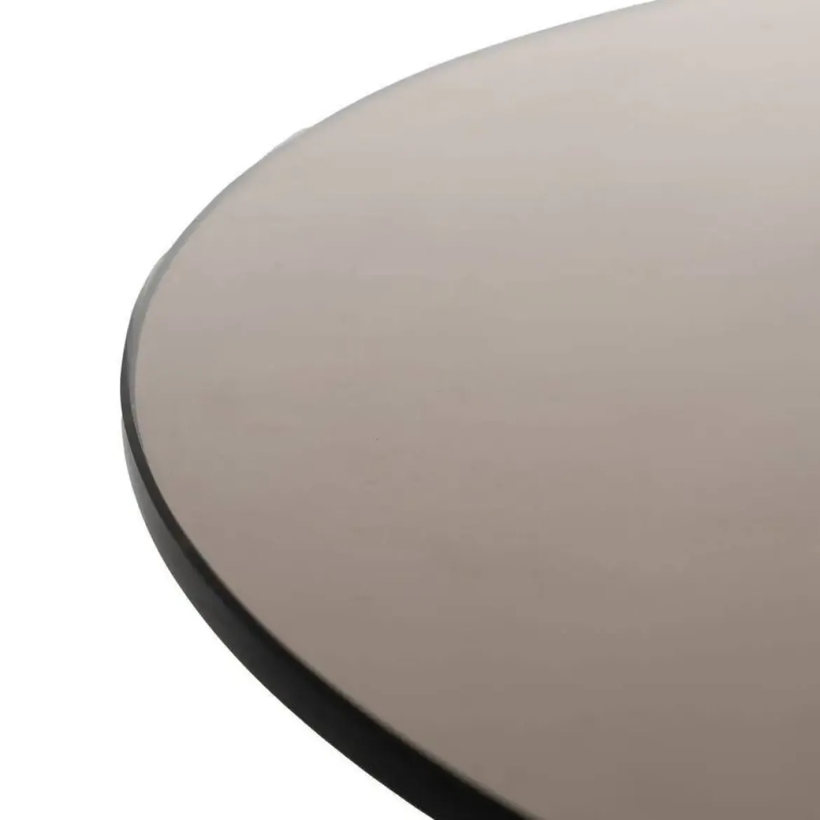 Mesa Auxiliar de Madera de Mango y Cristal 50 cm 612839