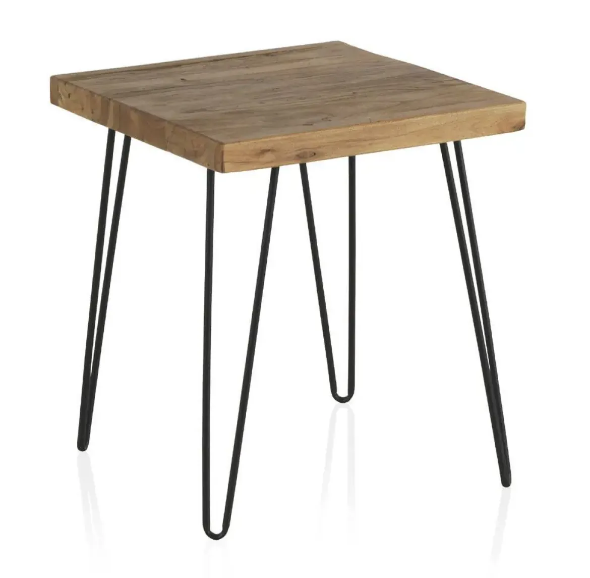 Mesa auxiliar de madera de Olmo viejo GABAR DECO modelo 8407