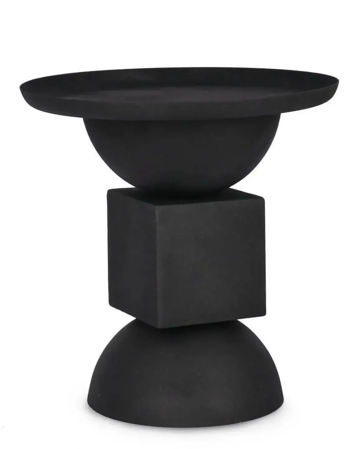 Mesa Auxiliar en Acero Mate Rugoso ALKA