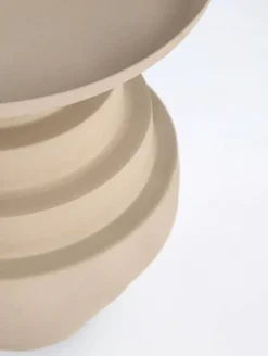 Mesa Auxiliar en Acero Mate Áspero AMBA Beige 0747131