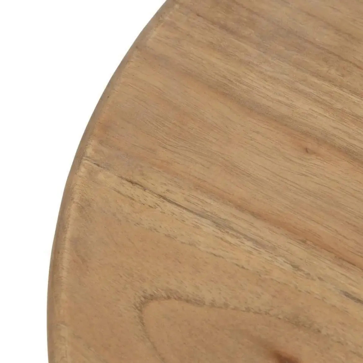 Mesa Auxiliar Natural de Madera de Mindi 40x40x55 cm 613024
