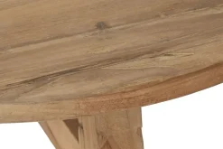 Mesa Auxiliar Redonda de Madera Natural MB-219429