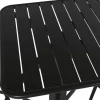 Mesa Bar Set con 2 Taburetes en Negro Estructura Metal MB-218235