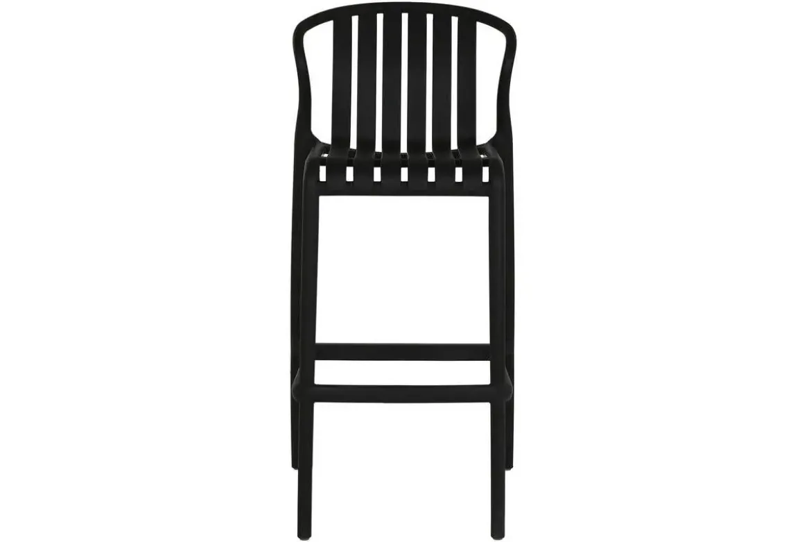 Mesa Bar Set con 2 Taburetes en Negro Estructura Metal MB-218235