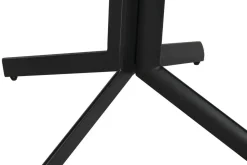 Mesa Bar Set con 2 Taburetes en Negro Estructura Metal MB-218235