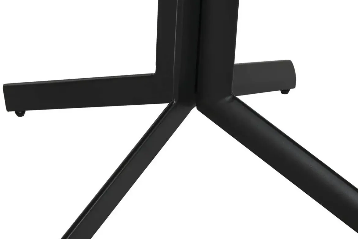 Mesa Bar Set con 2 Taburetes en Negro Estructura Metal MB-218235