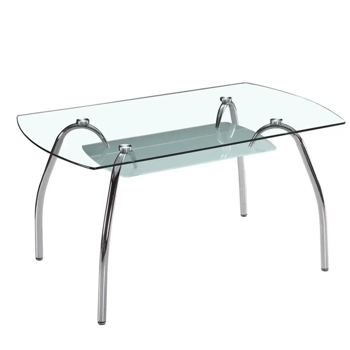 Mesa Comedor con Tapa de Cristal Fija Modelo San
