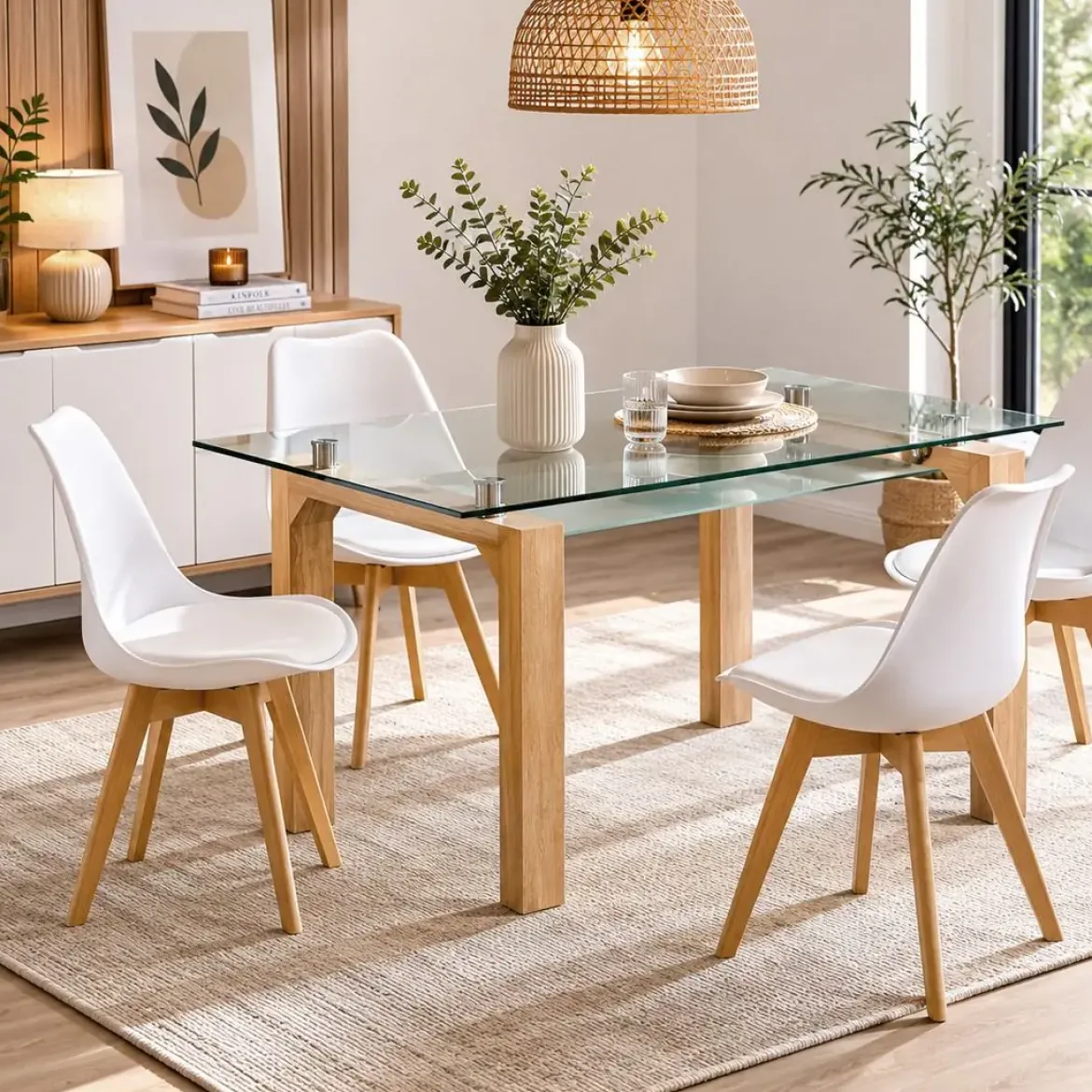 Mesa comedor cristal SENSEI