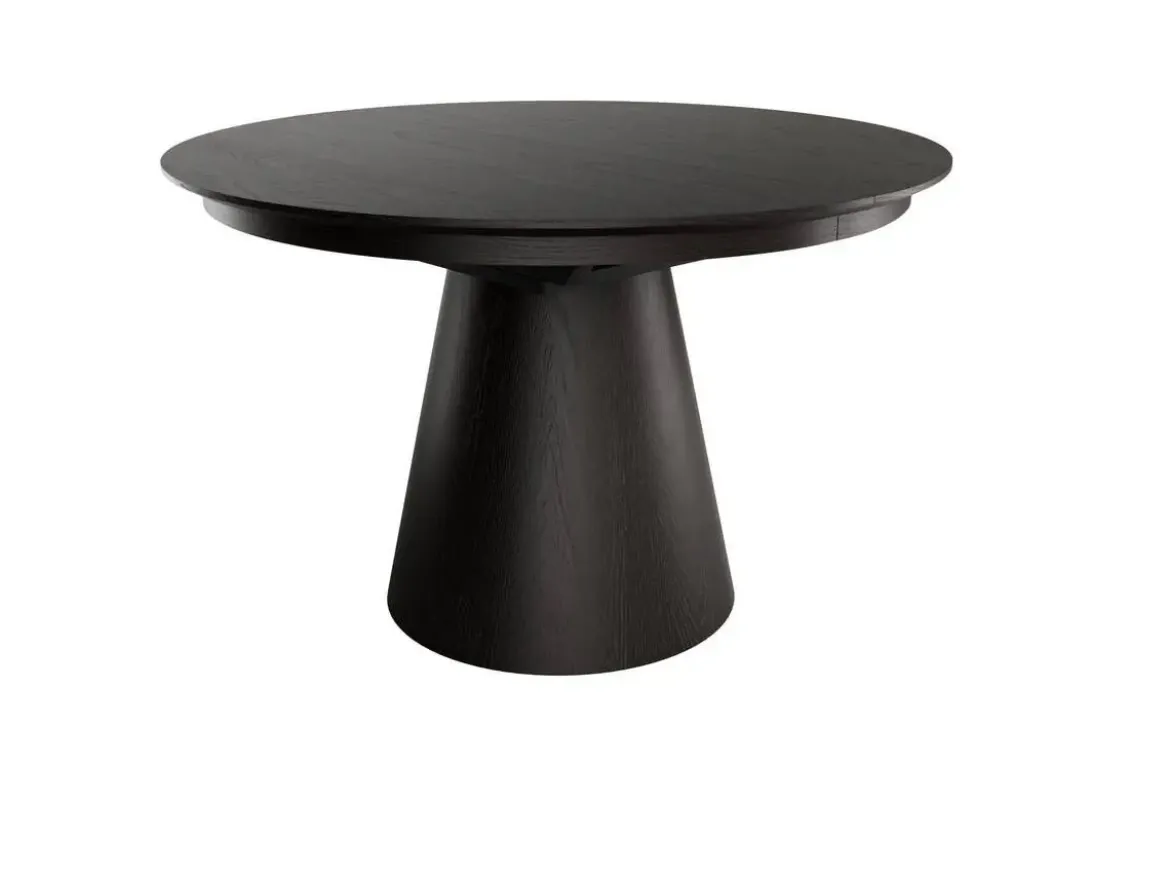 Mesa comedor Extensible redonda roble biselado 120-160 cm NAMIB