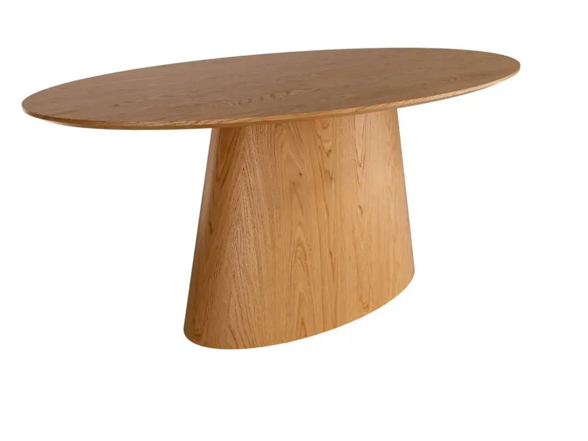 Mesa comedor fija ovalada roble biselado 220 cm NAMIB