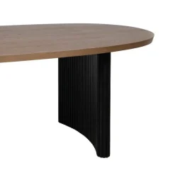 Mesa Comedor Negro-Natural de Madera 612170