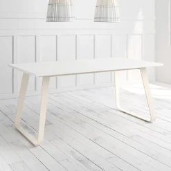 Mesa Como Rectangular 160 cm Estuctura Marfil BOGAL CNG068M