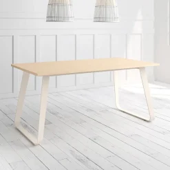 Mesa Como Rectangular 160 cm Estuctura Marfil BOGAL CNG068M