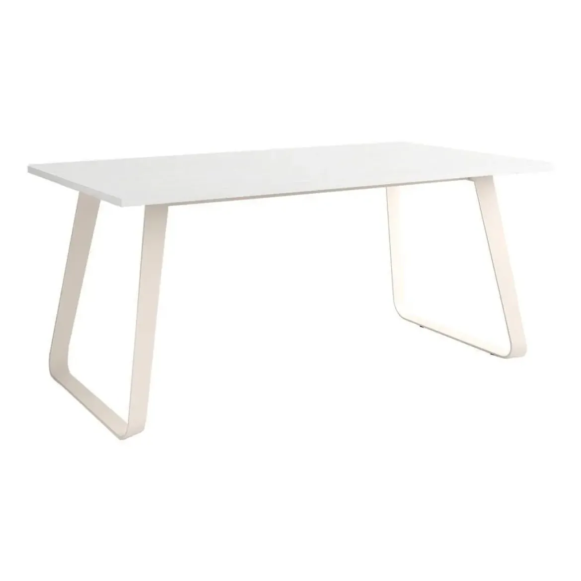 Mesa Como Rectangular 160 cm Estuctura Marfil BOGAL CNG068M