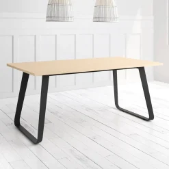 Mesa Como Rectangular 160 cm Estuctura Negra BOGAL CNG068N