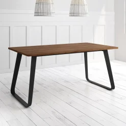 Mesa Como Rectangular 160 cm Estuctura Negra BOGAL CNG068N