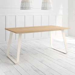 Mesa Como Rectangular 180 cm Estuctura Marfil BOGAL CNG069M