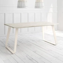 Mesa Como Rectangular 180 cm Estuctura Marfil BOGAL CNG069M