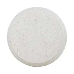 Mesa de Centro Beige en Cemento y Fibra de Vidrio 92 cm 613551