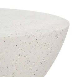 Mesa de Centro Blanca de Fibra de Magnesio 90 cm 613543