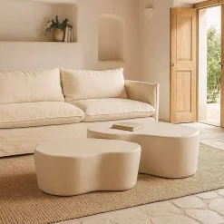 Mesa de Centro Blanca Estructura de DM WILMA 125,50 cm 615197