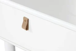 Mesa de Centro con Cajones y Huecos en MDF Blanco MB-211740