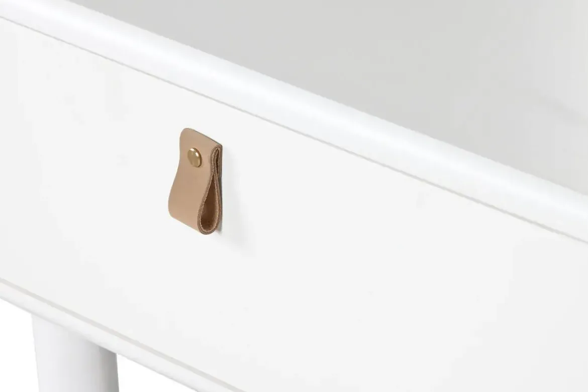 Mesa de Centro con Cajones y Huecos en MDF Blanco MB-211740