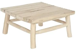Mesa de Centro Cuadrada de Madera de Teca Natural MB-208050