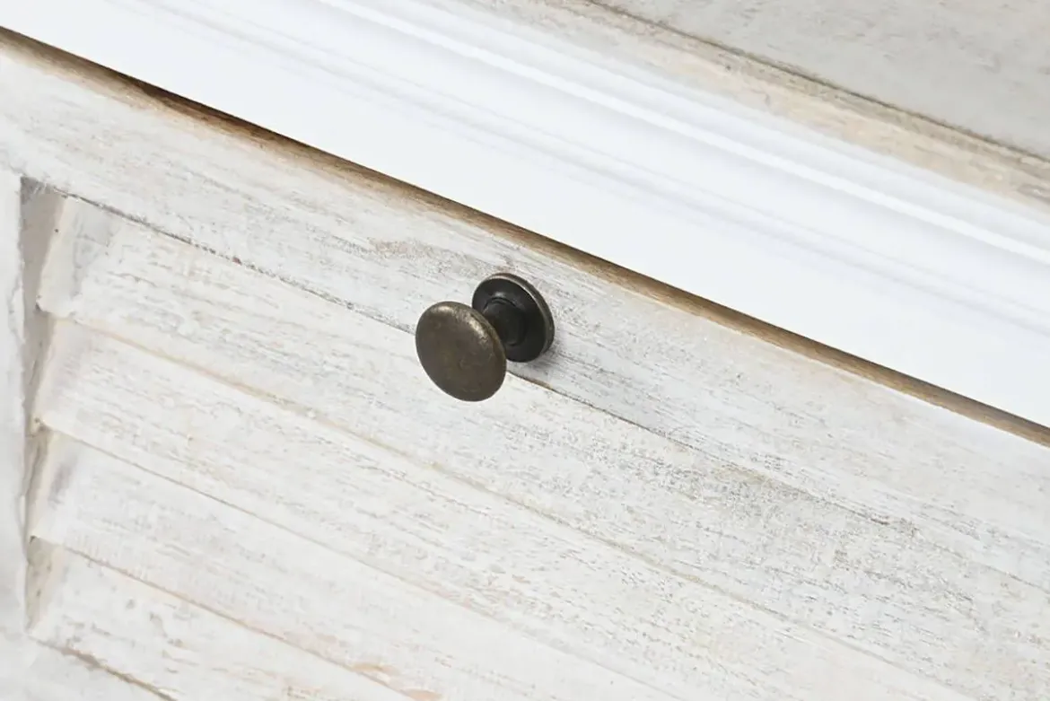 Mesa de Centro Cuadrada en Madera de Mango Blanco MB-219425