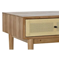 Mesa de Centro de Abeto y Ratán MB-193517