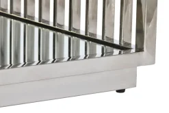 Mesa de Centro de Acero Cromado con Espejo MB-199642